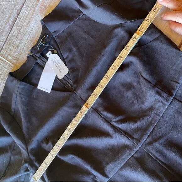 Universal Standard Moira V Neck Twill Dress Black Size 2XS (US 6-8) NEW - Picture 6 of 9